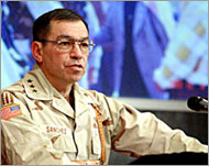 Lieutenant General Sanchez says his troops did not fire a shot 
