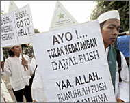 Indonesian Muslims were furiousover the war on Iraq 