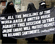 Kashmiri women say the ban is aban on Islam's basic principles 