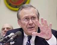 Rumsfeld said not every location could be protected against attacks 