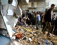 Israeli troops demolished homesduring the raid in Rafah