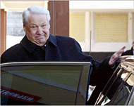 Former President Boris Yeltsin cast his vote early on Sunday