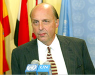 USAmbassador to the UN John Negroponte was alone in the veto