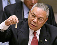 US Secretary of State Colin Powell proclaimed the 'Iraqi WMD threat'