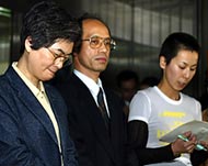 Families of the Japanese hostages call for a troop pullout