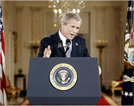President Bush's 'ineffective leadership is a WMD' says Berg