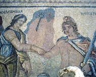 Andromeda features in one of themany rescued mosaics