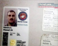 Video sent to Aljazeera includedproof of the marine's identity