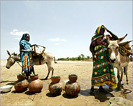 Many of the displaced people inDarfur live in dire conditions