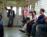 Female commuters have grownwary of cellphones with camera
