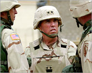 Major General Geoffrey Miller (C)relieved Karpinski of Abu Ghraib