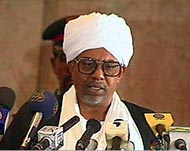 President al-Bashir has warned against military intervention