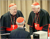 Cardinal Angelo Sodano (L) is said to be heading the delegation