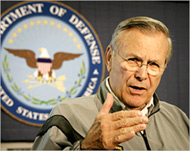 Rumsfeld has been embarrassed by the scandal 