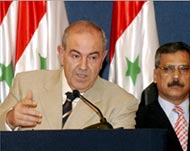Allawi has been under pressure toend the Najaf crisis peacefully