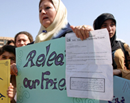 Iraqi families have demanded therelease of the NGO workers
