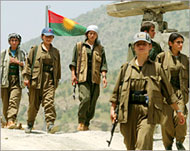 PKK soldiers are believed to behiding out in northern Iraq 
