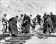 The Dalai Lama fled Tibet afteran abortive uprising in 1959