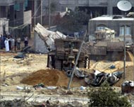 Houses were demolished in theIsraeli incursion into Jabalya
