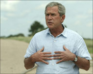 George Bush says ratifying the Kyoto protocol will be too costly 