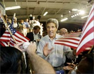 Observers say Kerry may have given a boost to his supporters