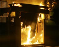 Four schools were looted and torched as violence continued