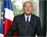President Chirac ordered the destruction of the Ivorian fleet
