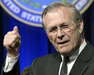 The bill would have seen less budgetary control for Rumsfeld