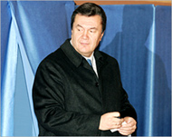 Viktor Yanukovich was declared the winner of the elections