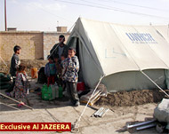 An exclusive Aljazeera image ofrefugees from Falluja