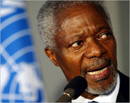 UN Secretary-General Kofi Annan will step down in 2006