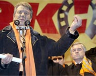 Yushchenko's group is insisting on the government's dismissal