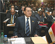 President since 1981, Mubarak's current term ends in late 2005 