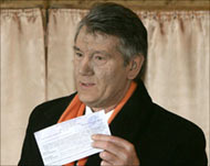 Yushchenko favours integration of Ukraine with western Europe