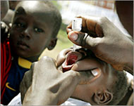 There have been 105 cases of polio in Darfur 