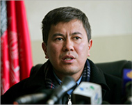 Afghanistan Minister of Transport Enayat Allah Qasimi