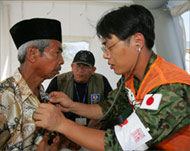 Disaster-prone Japan was quickto come to the aid of Indonesia