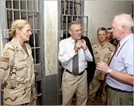 Karpinski (L) was the prison commander at Abu Ghraib