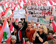 Lebanese society is polarisedalong pro- and anti-Syrian lines