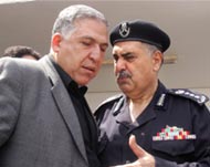 Ala Husni (L) was named as thenew Palestinian police chief