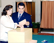 President Ben Ali has been trying to encourage turnout in the elections 