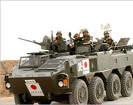 Japanese soldiers are in Iraq on a humanitarian mission