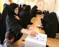 Officials said about 65% of theelectorate cast their vote