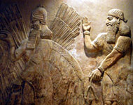 Sculptures of winged creaturesstill line the Assyrian hall 