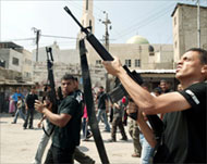 Gunfire greeted a visit by AhmadQureia to Nablus on Wednesday