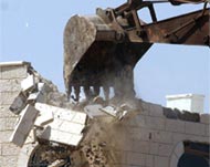 Israeli bulldozers destroyed several cottages in the Gaza Strip