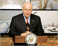 Vice-President Dick Cheney wasHalliburton chief from 1995-2000