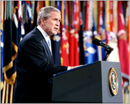 Bush insisted his plans in Iraq were succeeding 