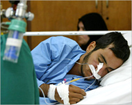 Iranian Arab Esa Sharifi waswounded in Sunday's attacks
