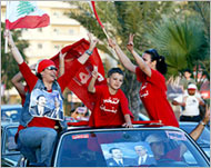 An anti-Syrian bloc has won in the Lebanese parliamentary polls 